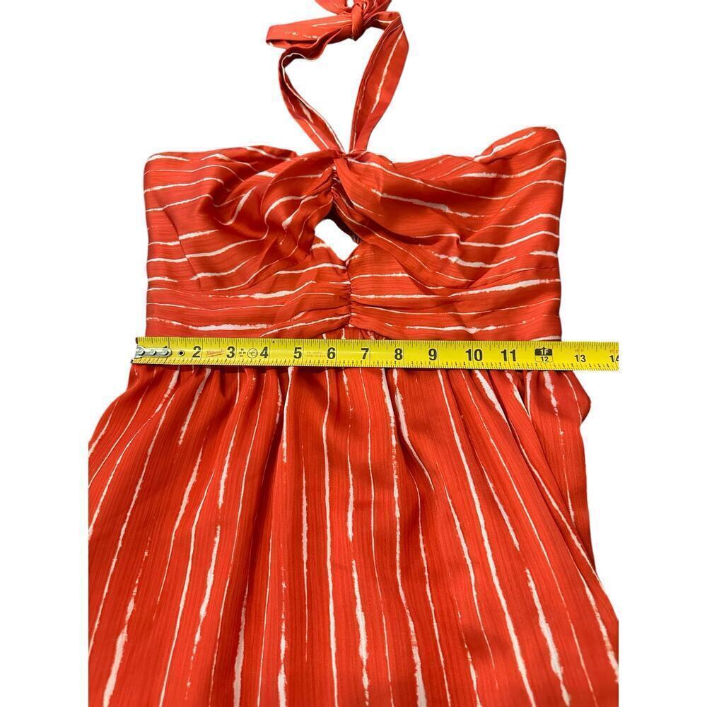 Sachin & Babi Reid Halterneck Midi Dress – Striped Georgette – Size 6 NWT - Picture 6 of 9